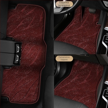 Автомобилна подова стелка — водоустойчива, износоустойчива, замша, кожена подложка за крак, за специален автомобил