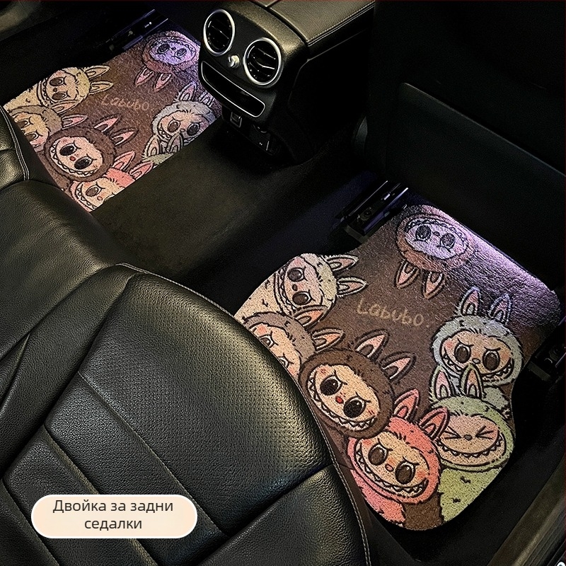 Универсални стелки за пода на автомобил с копринено цветно текстилно покритие, издръжливи и устойчиви на мръсотия