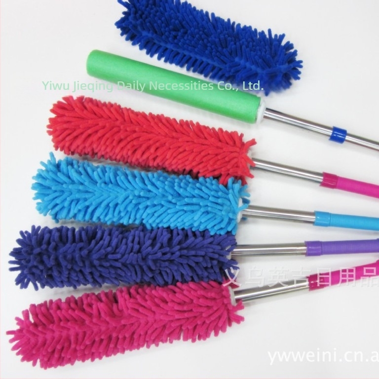 Chenille Retractable Dust Duster с кръгла глава за дома, колата и пролуки между клавишите