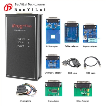 Автомобилен ECU детектор IPROG+ Plus 777, IMMO Mileage Airbag Reset Tool; захранване 9-16 V; работна температура -20°C до 80°C; модел IPROG+ Plus 777