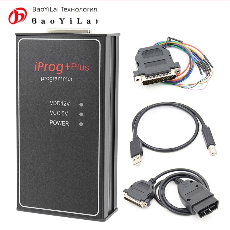 Автомобилен ECU детектор IPROG+ Plus 777, IMMO Mileage Airbag Reset Tool; захранване 9-16 V; работна температура -20°C до 80°C; модел IPROG+ Plus 777