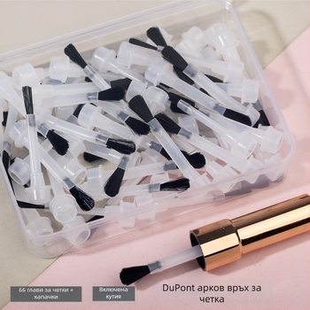 Feather комплект сменяеми глави за четка за гел лак – професионален пластмасов комплект за маникюр, нетно съдържание 100