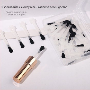 Feather комплект сменяеми глави за четка за гел лак – професионален пластмасов комплект за маникюр, нетно съдържание 100