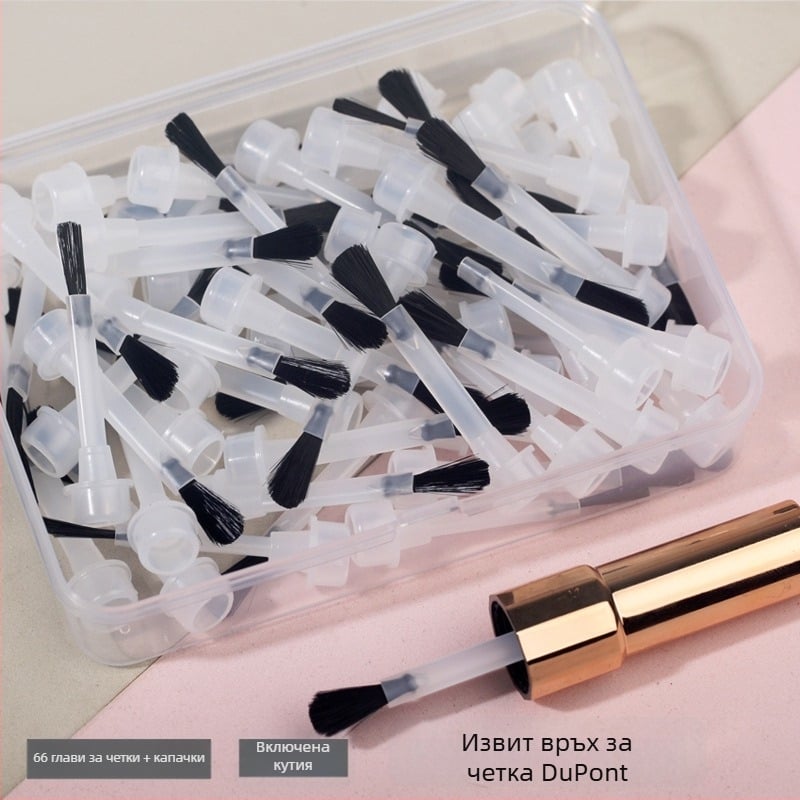 Feather комплект сменяеми глави за четка за гел лак – професионален пластмасов комплект за маникюр, нетно съдържание 100