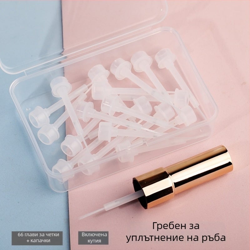 Feather комплект сменяеми глави за четка за гел лак – професионален пластмасов комплект за маникюр, нетно съдържание 100