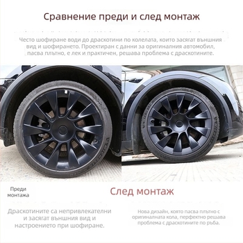 Пръстен за защита на капачката на джантата за Tesla циклон - LR пластмаса, съвместим с Tesla, произход Китай, без персонализация