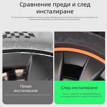 Защитен пръстен за капачка на джанта за Tesla Model Y, против надраскване, модификация на външния вид, пластмаса