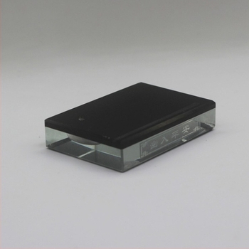 Kitang Crystal автомобилен държач за ароматизатор с кубична стъклена база – модерен стил, персонализирана обработка