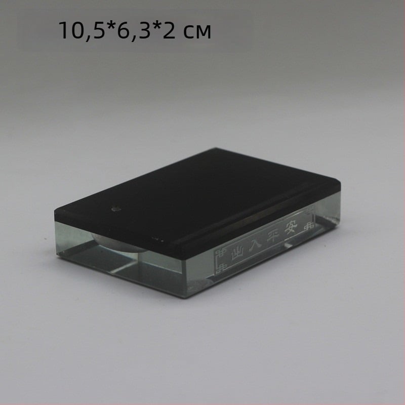 Kitang Crystal автомобилен държач за ароматизатор с кубична стъклена база – модерен стил, персонализирана обработка