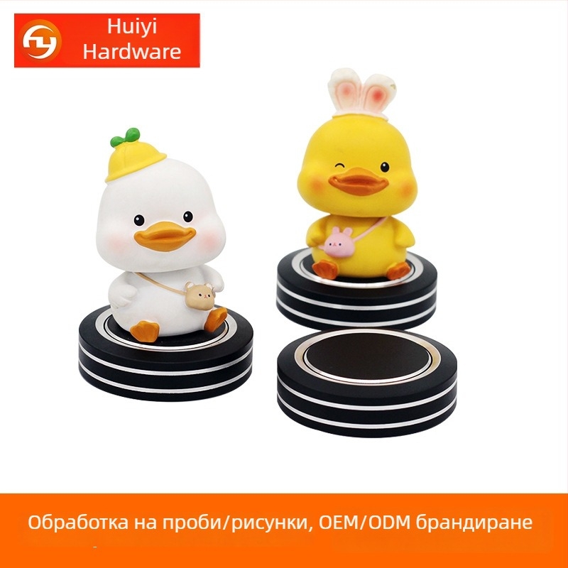 Автомобилен ароматизатор-държач от алуминиева сплав, кръгла UFO форма, прост стил, регулируема кутия за аромати, възможност за персонализиране