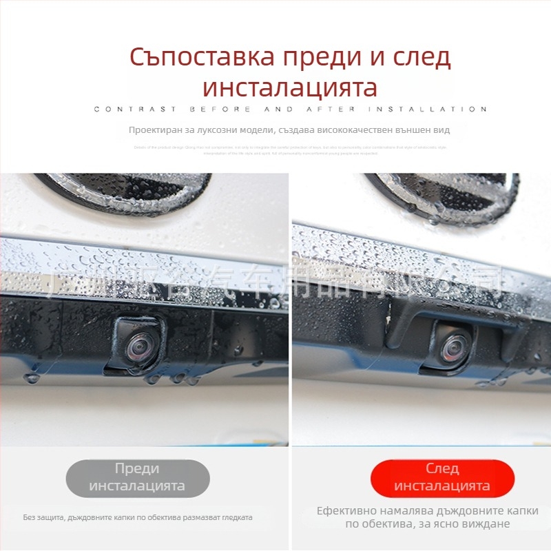 ABS дъждовна защита за камера за обратно виждане за Lexus ES (2018+), ES200/260/300h – монтаж с лепило