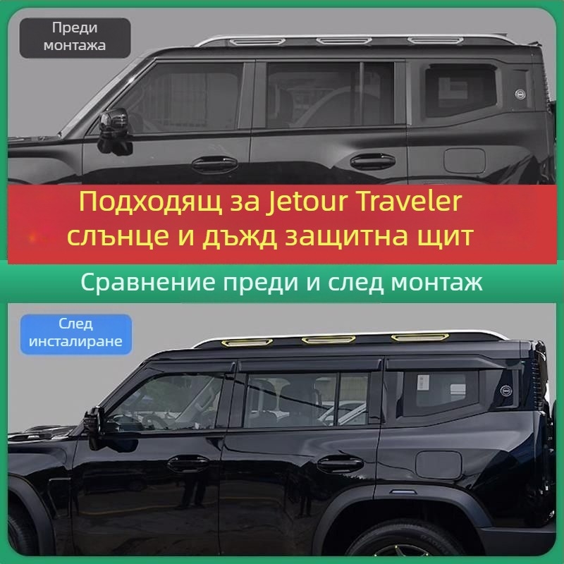 Дъждовен дефлектор за прозореца Jetour Traveler — гума, марка An Ruicheng, без персонализация