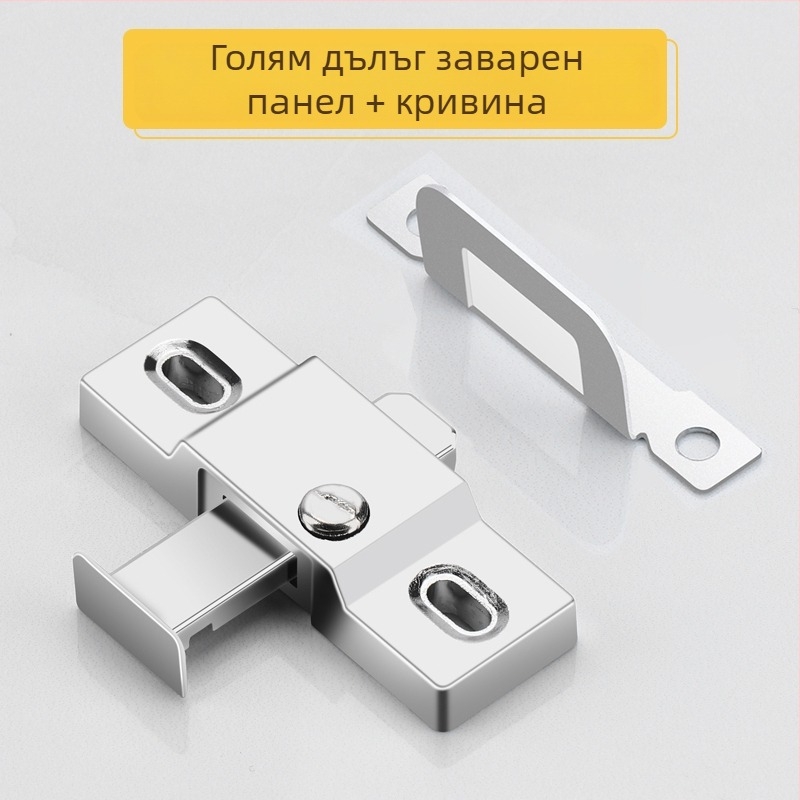 Плъзгащ се заключващ механизъм за врати с удебелен пружинен щифт, универсална съвместимост, антикрадба, модел 985