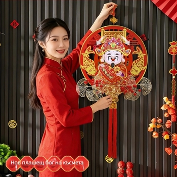 Моторизирана фигура на Бог на богатството – акрил, 2601-007-YTCS, универсално използване, пролетен фестивал, Китайски стил