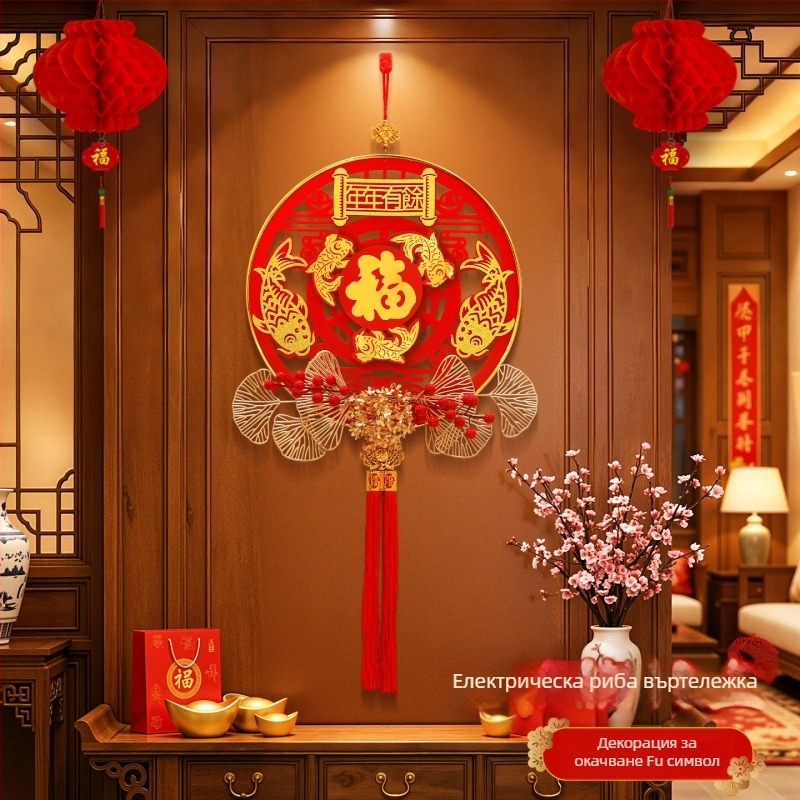 Моторизирана фигура на Бог на богатството – акрил, 2601-007-YTCS, универсално използване, пролетен фестивал, Китайски стил