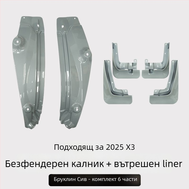 Задна вътрешна облицовка на калник за BMW X3 - 2 части, мек пластмасов