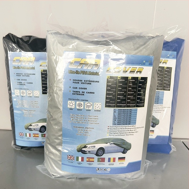 PEVA еднослойна покривка за кола, водоустойчива и UV защита, универсална за всички сезони, за офроуд автомобили