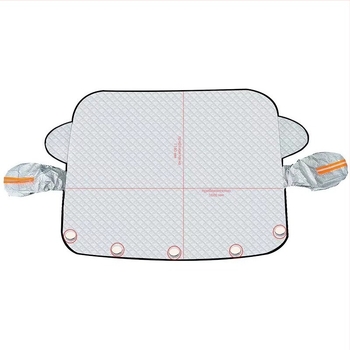 Зимна покривка за предното стъкло на автомобил, удебелена конструкция, магнитно закрепване, универсална за всички модели