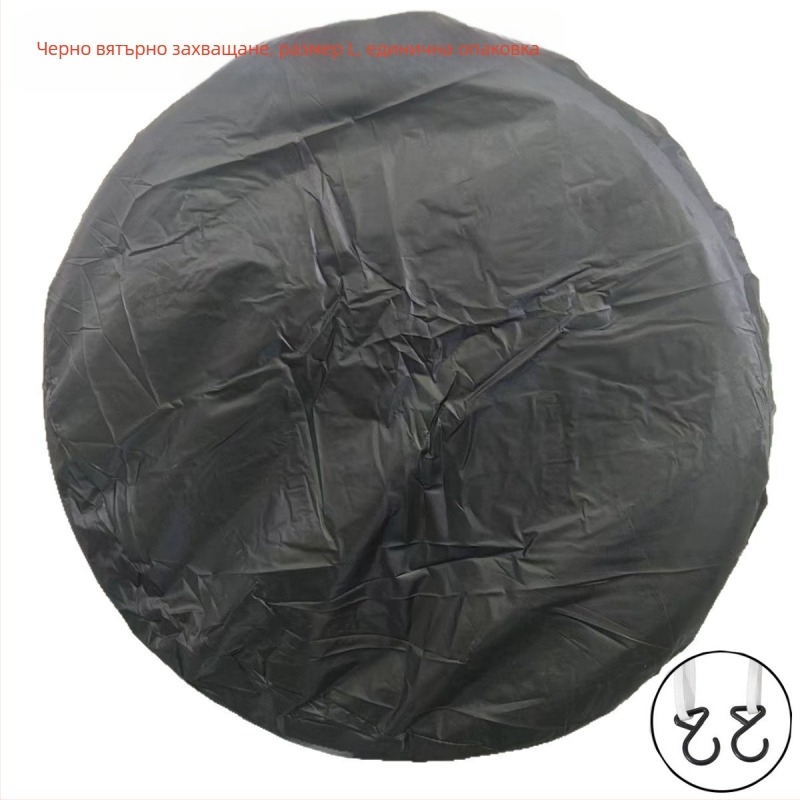 Калъф за гума за автомобили и каравани, прахозащитен, UV-защита и водоустойчив, универсален калъф за резервна гума, модел BY-1518, Материал: 190T полиестер тафта