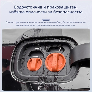 Силиконов капак за заряден порт на електрически автомобил — магнитно затваряне, прахозащитен и водоустойчив