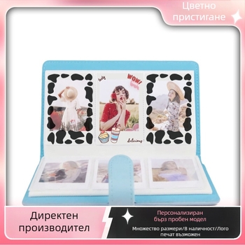 Полароид DIY стикери за украса на дневник — модел Medium general dessert cow pattern; PVC материал; творчески стикери; персонализирани рисунки; съвместимо с Полароиди, снимки, фотоалбуми и предпазни калъфи