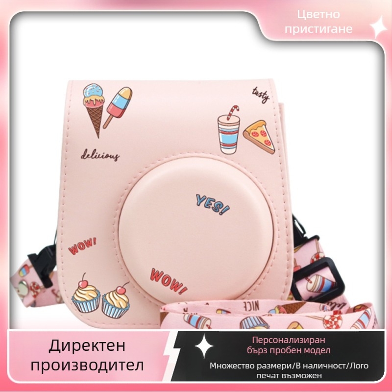 Полароид DIY стикери за украса на дневник — модел Medium general dessert cow pattern; PVC материал; творчески стикери; персонализирани рисунки; съвместимо с Полароиди, снимки, фотоалбуми и предпазни калъфи
