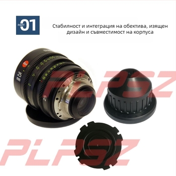PL монтажна задна капачка за обектив с прахозащита и противохлъзгащо уплътнение