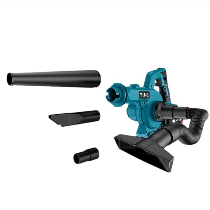 Преносим безчетков въздушен духач с акумулаторна литиева батерия, 21V, с функция за всмукване на прах, двойна употреба