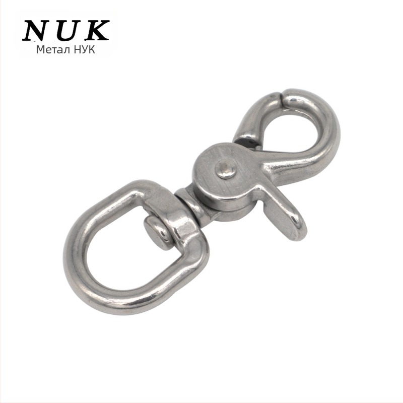 316 неръждаема стомана кука за гмуркане със лобстер закопчалка, Eagle Mouth Hook, ключодържател и въртящ се пружинен механизъм