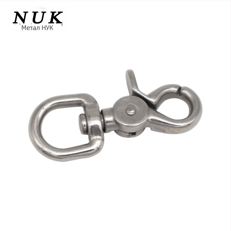 316 неръждаема стомана кука за гмуркане със лобстер закопчалка, Eagle Mouth Hook, ключодържател и въртящ се пружинен механизъм