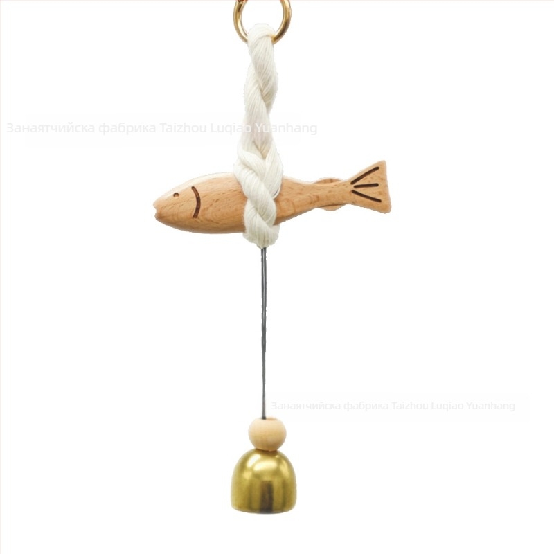 Дървен рибообразен стенен подвес за декорация, ръчна изработка, корейски стил, подходящ за подарък