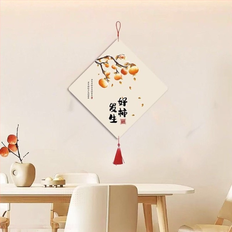 3D стенен стикер в нов китайски стил, PVC материал, водоустойчив, подходящ за дневна, 1 брой