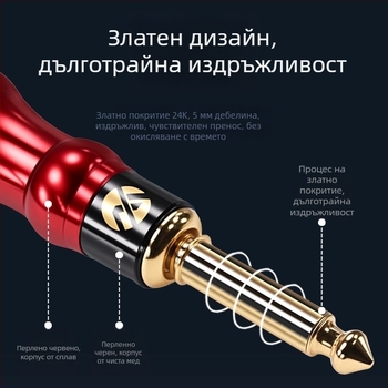 Гитарен аудио кабел Yongwei, RoHS сертифициран, аудио/видео щепсели, -30 до +80 °C