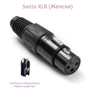 XLR конектор 4P, медни пинове, мъжки и женски, за миксер и микрофон Yonglun RoHS