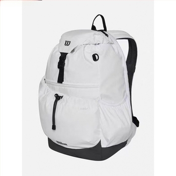 унисекс тенис раница за спорт на открито, канвас, извити презрамки, джоб за 14-инчов лаптоп