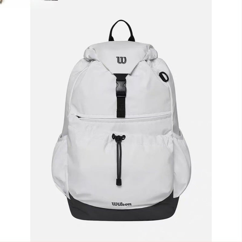 унисекс тенис раница за спорт на открито, канвас, извити презрамки, джоб за 14-инчов лаптоп