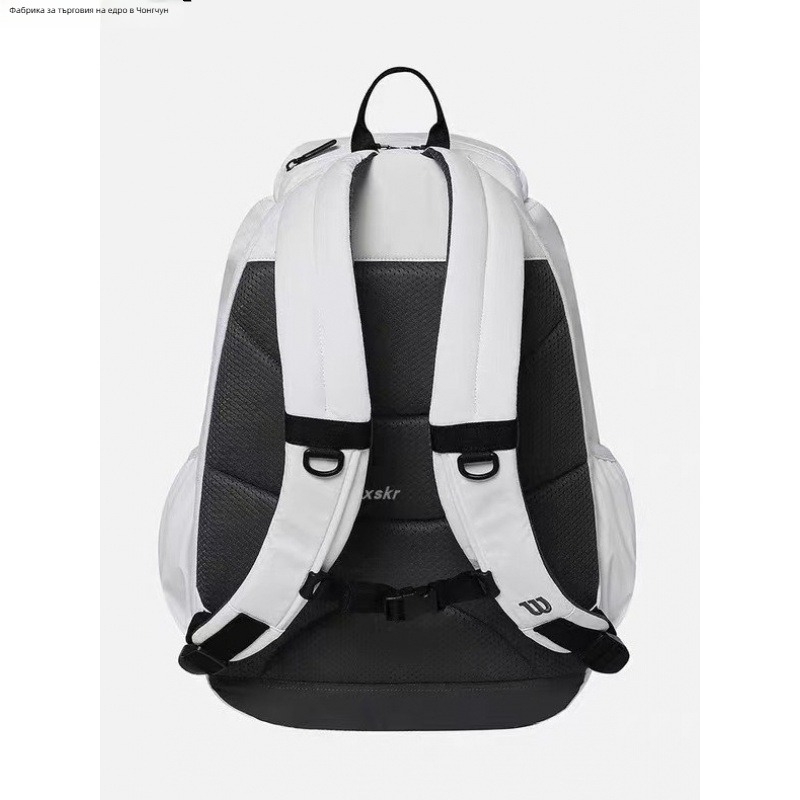 унисекс тенис раница за спорт на открито, канвас, извити презрамки, джоб за 14-инчов лаптоп