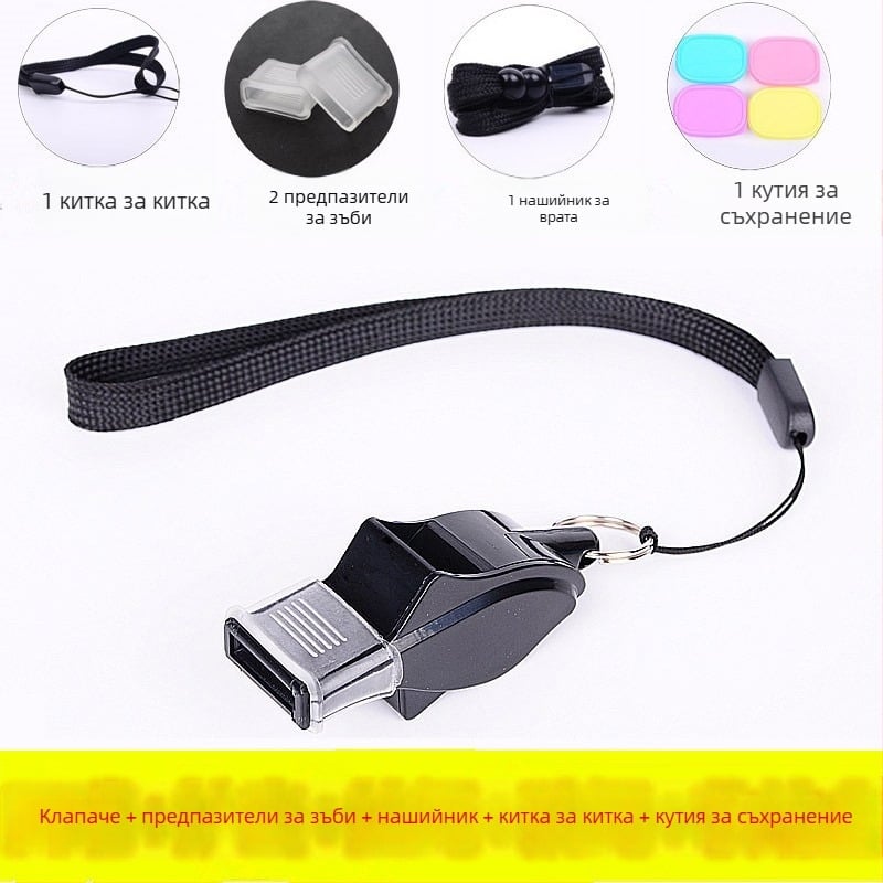 Делфинова свирка с високочестотен сигнал за спорт – ABS материал, опаковка 500 бр, печат на лого, категория: свирка, без персонализация