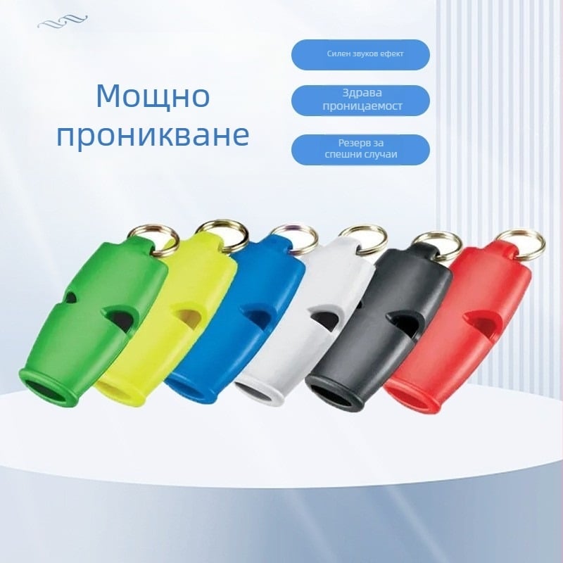 Многотонална свирка за къмпинг и оцеляване - ABS пластмаса, Zhejiang произход, кутия 240 бр., печат на лого