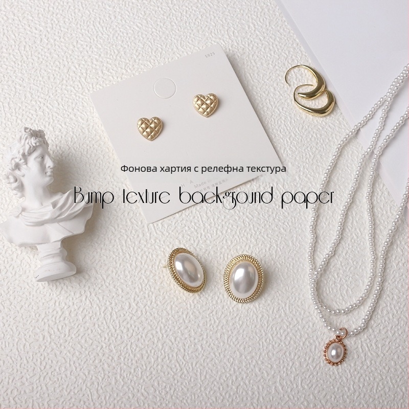 Lu Xin фон за продуктова фотосесия в INS стил с изпъкнително-вдлъбнат модел, хартия за фон, включва тава