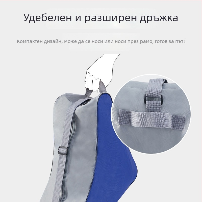 Детски комплект за ролкови кънки с чанта - горна част от платно, подметка от платно, колела с два реда, унисекс, Iron Arrow