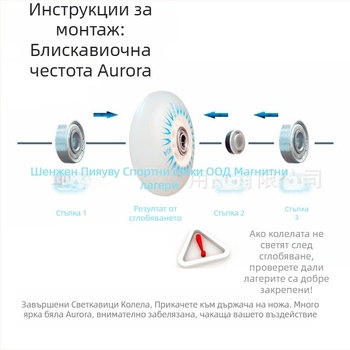 Детски ролери със светещи PU колела, PU горна част, единична редица