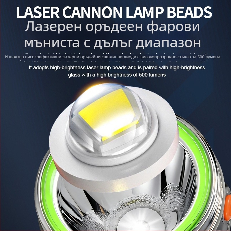 Челна лампа за къмпинг на открито с LED, 5W, 4800mAh, алуминиева сплав, водоустойчива