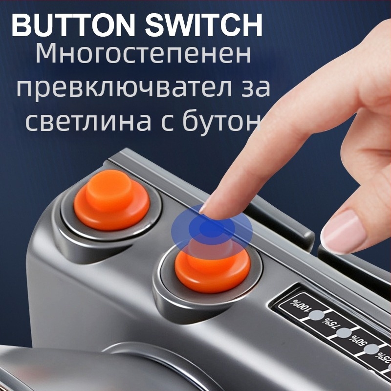 Челна лампа за къмпинг на открито с LED, 5W, 4800mAh, алуминиева сплав, водоустойчива