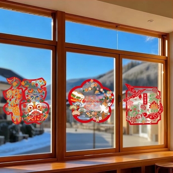 Прозоречни стикери със електростатичен филм, опаковка Opp bag, марка Xiangsheng textile, категория: прозоречни решетки