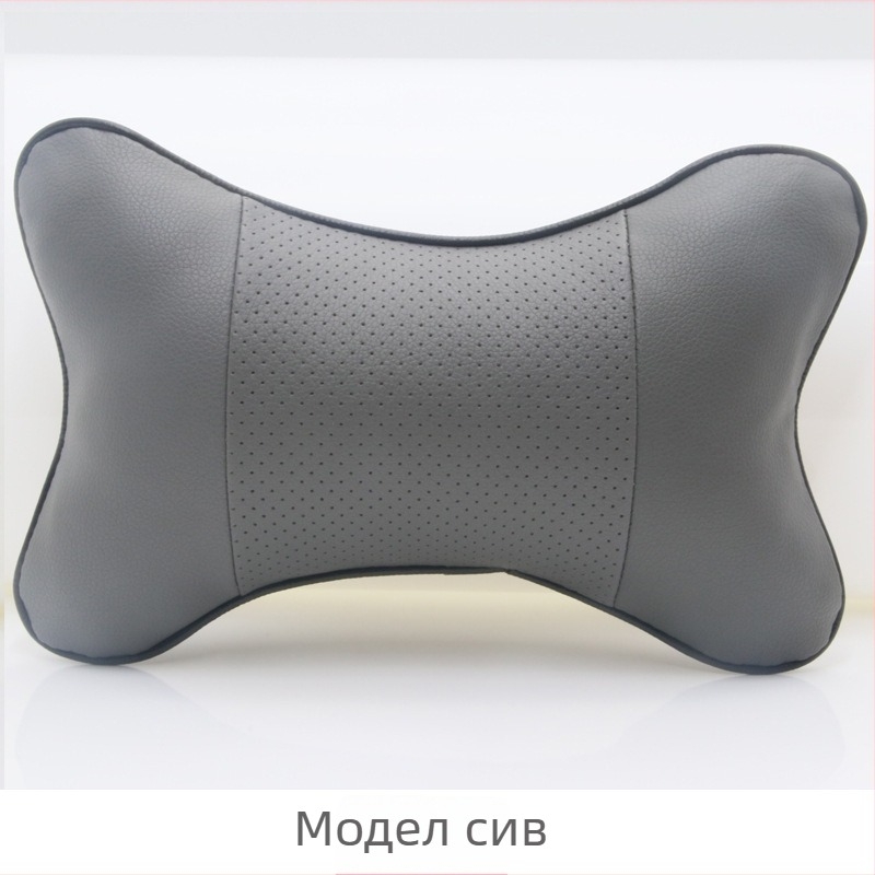 Автомобилен подглавник от изкуствена кожа, пълнеж памук, за всички сезони, опростен стил