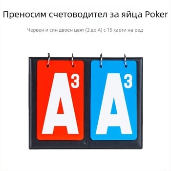 Guandan табло за отбелязване PVC – персонализируемо лого, лицензирана частна марка, предназначено за играта Guandan