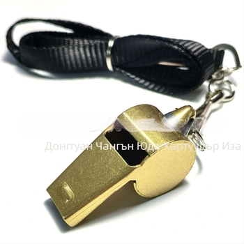 Медна свирка HT0181, с печат на лого по поръчка и обработка по поръчка