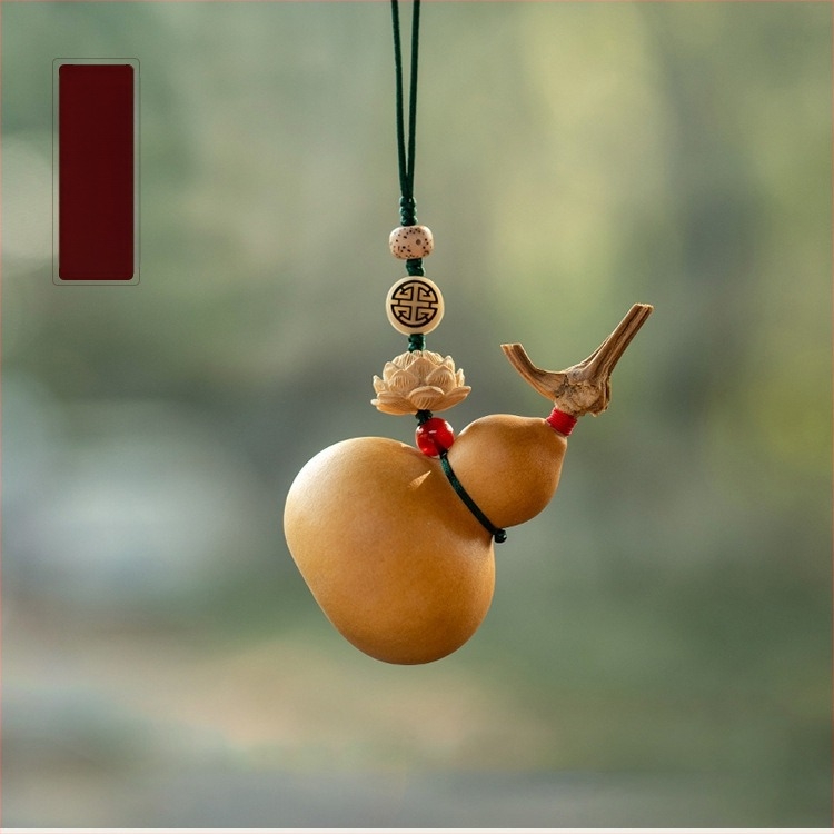 Дървен талисман за кола с форма на тиква, за интериорна декорация, модерен стил