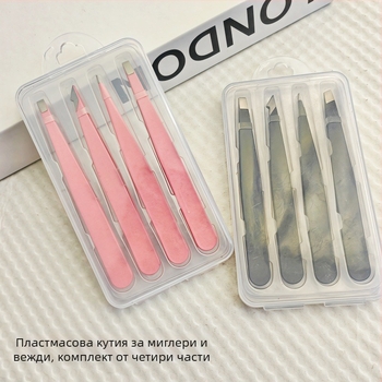Комплект щипки за вежди и пинсета от неръждаема стомана — произход: Yangjiang; марка: Other; внос: Не
